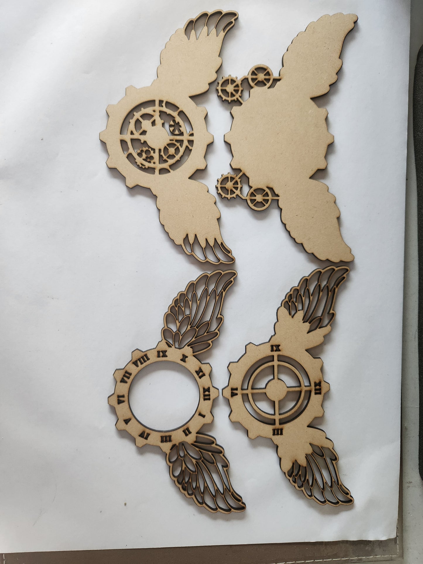 3D Clock with wings
