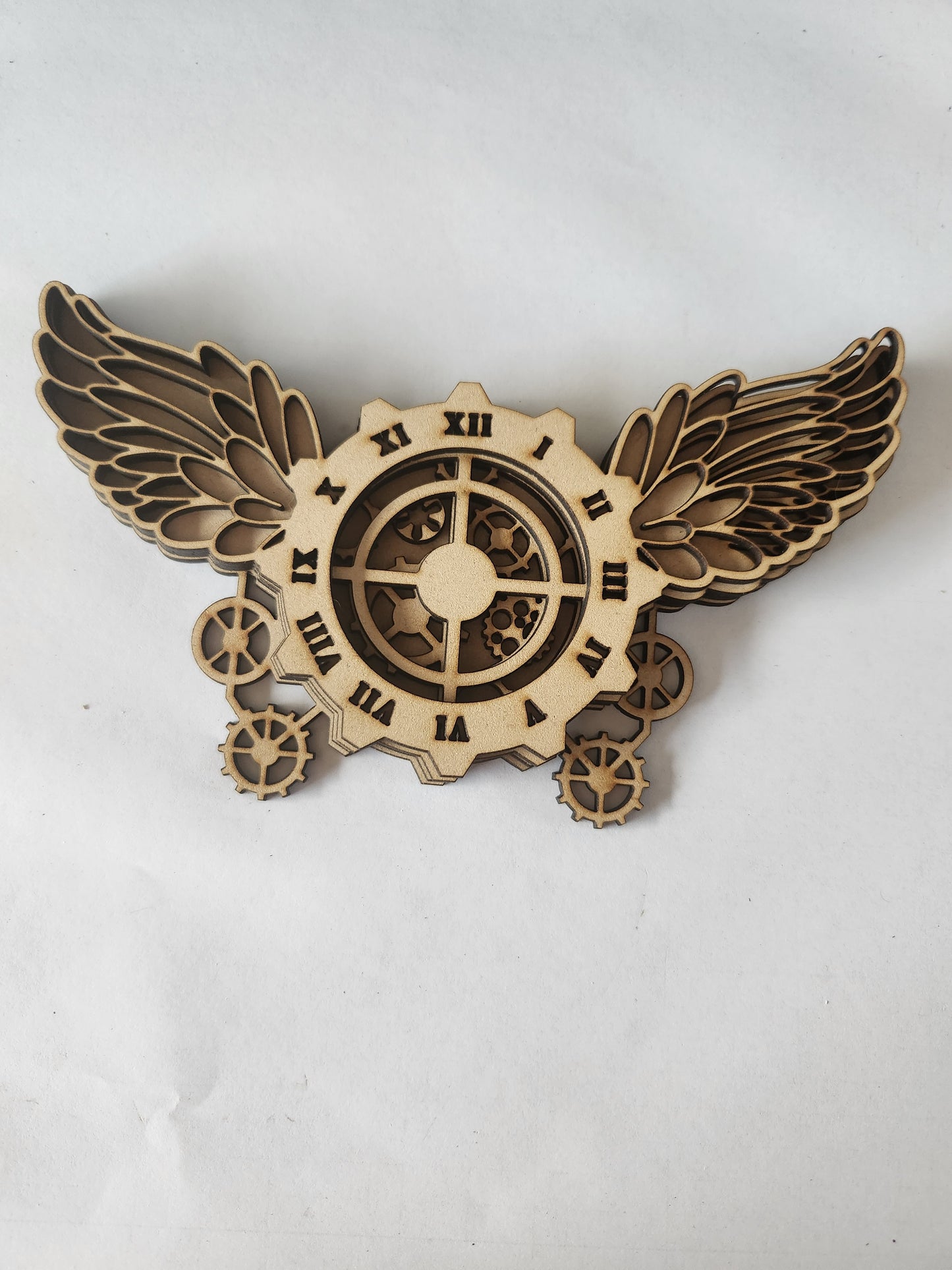 3D Clock with wings