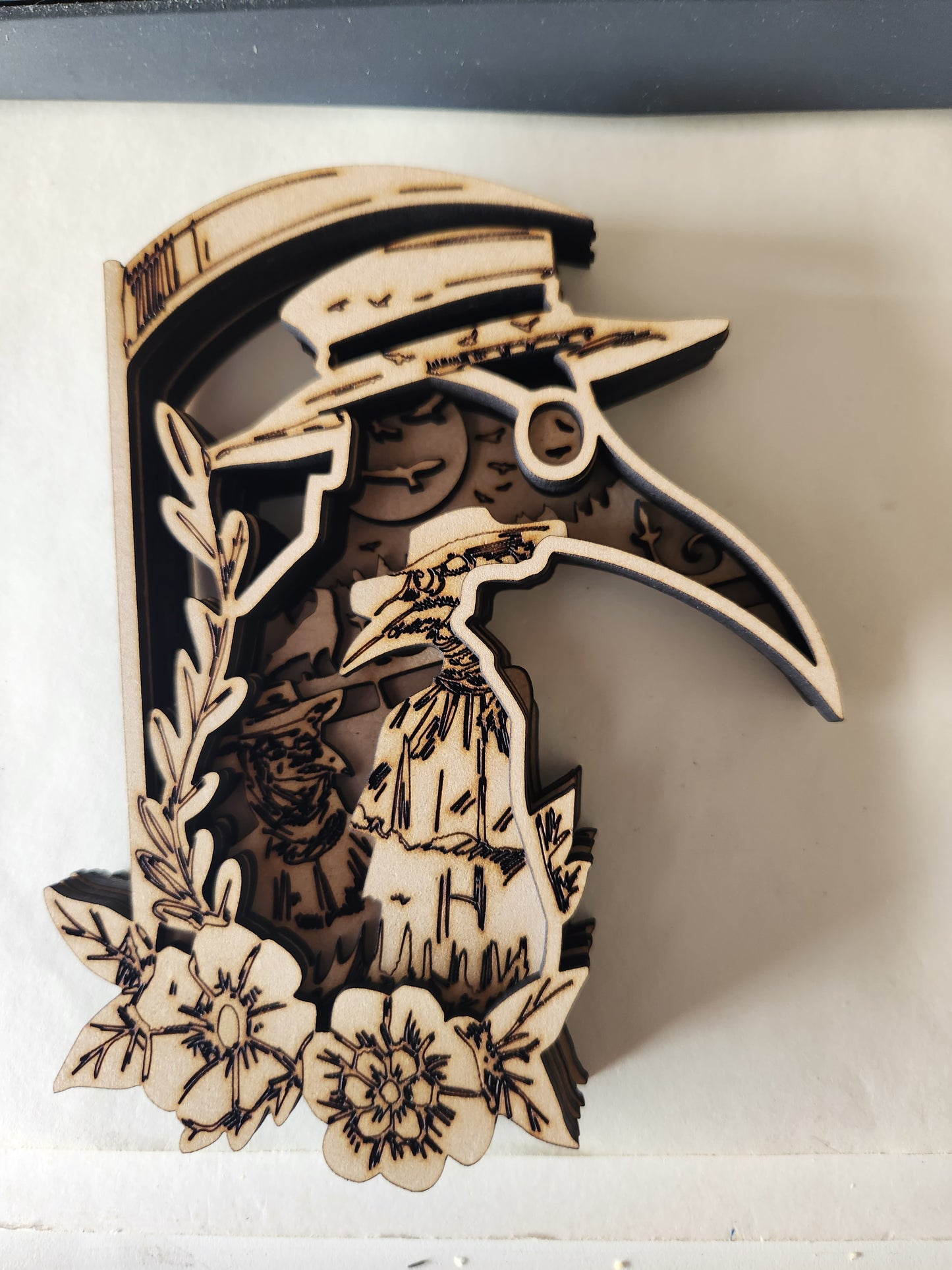 3D PLAGUE DOCTOR SIDEWAYS