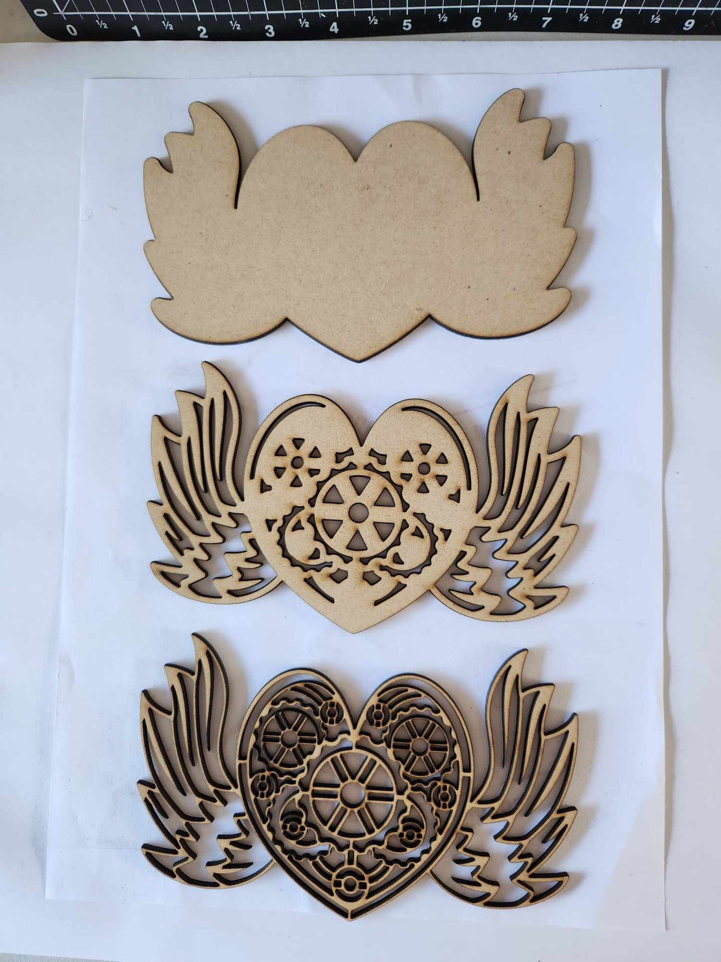3D Heart with Wings