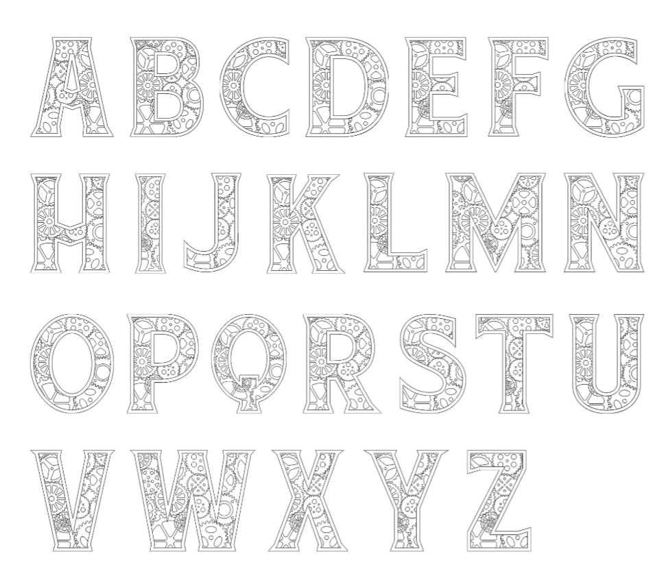 Steampunk Alphabet