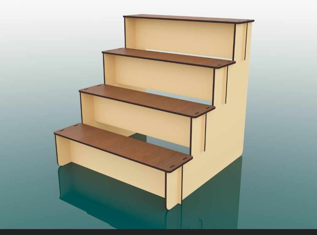 4 Shelf Display Stand kit