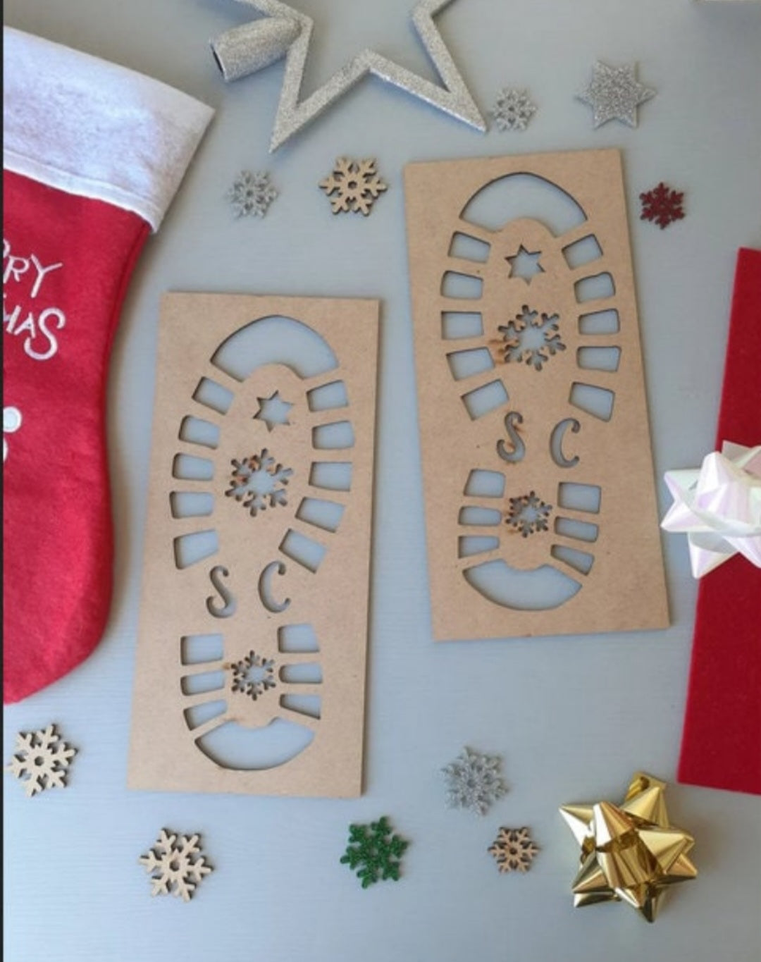 Santa, Reindeer, and Elf prints