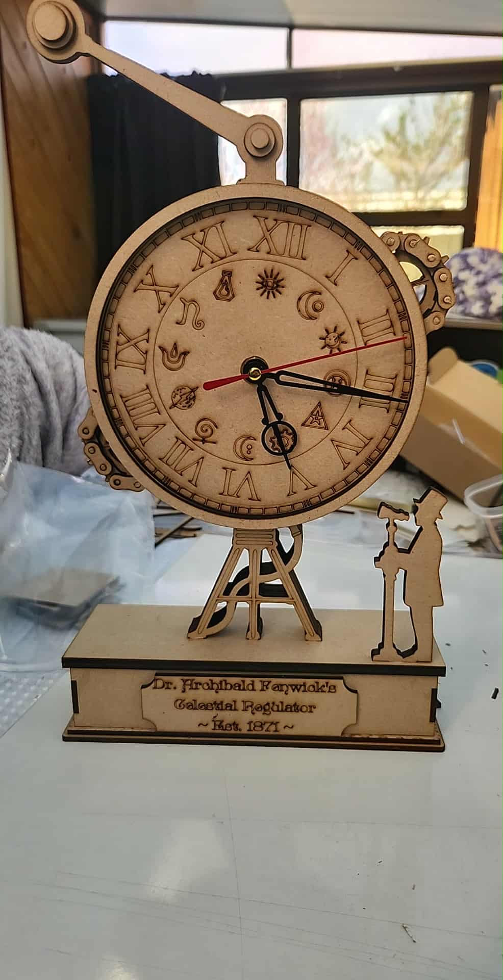 VICTORIAN CELESTIAL CLOCK