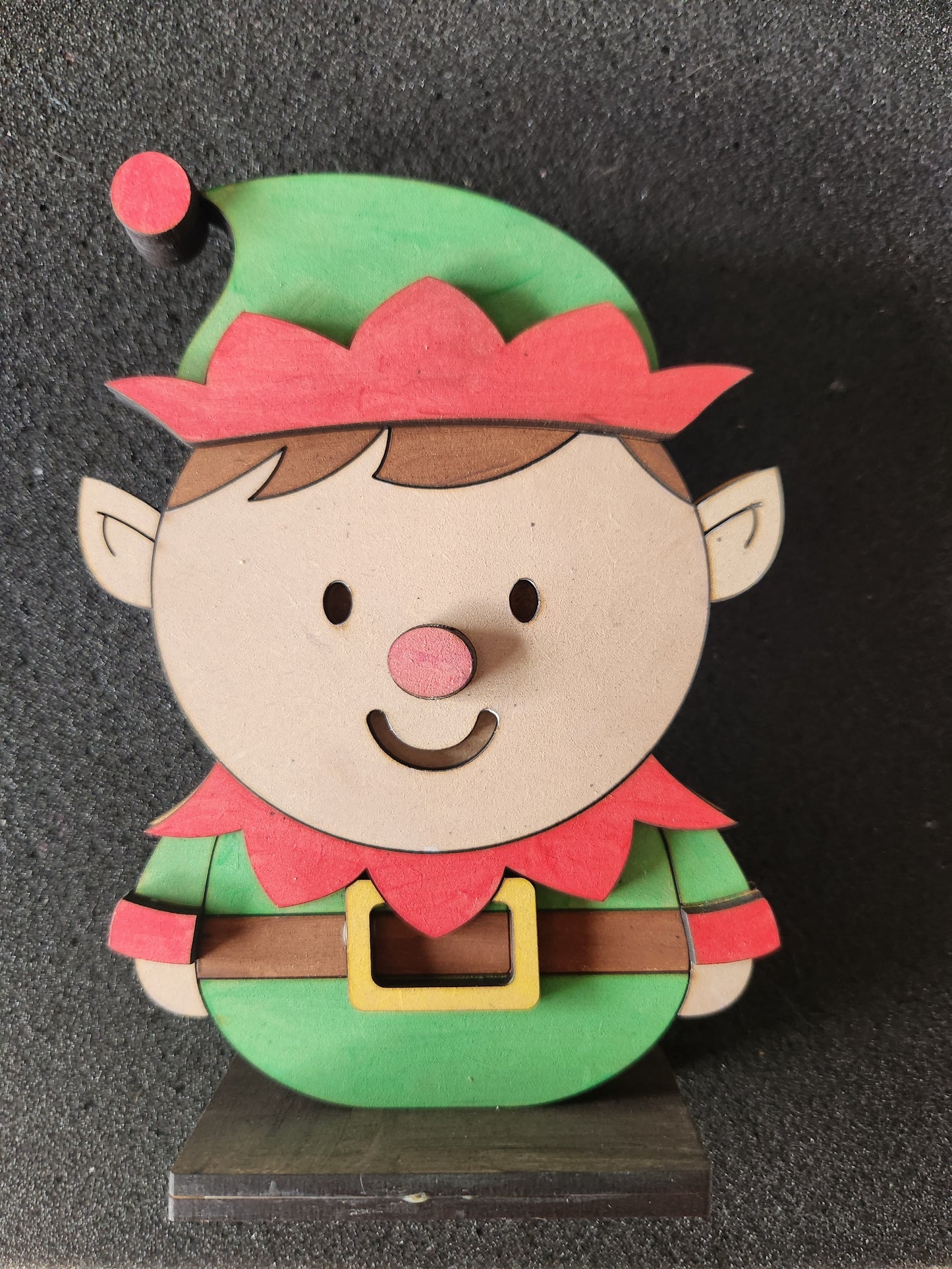 Cute Christmas Elf, Santa and Reindeer