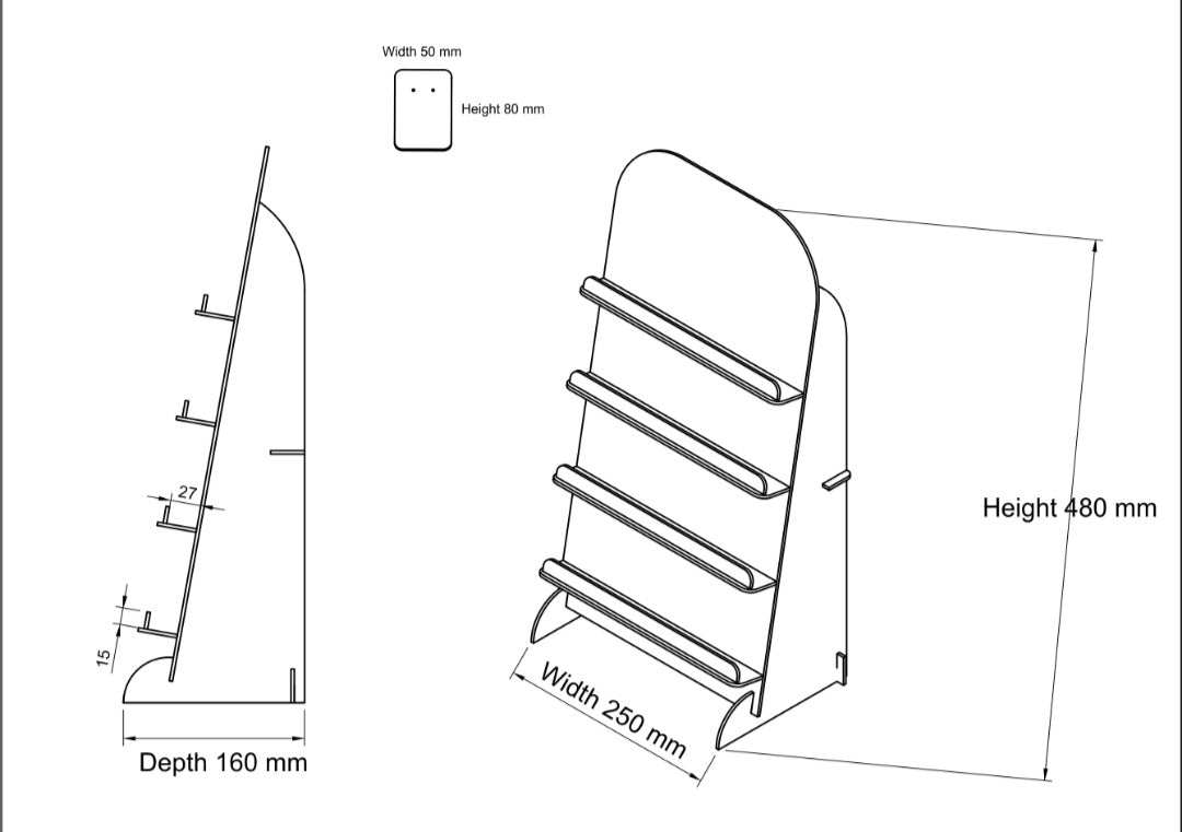 Earring Stand with cards