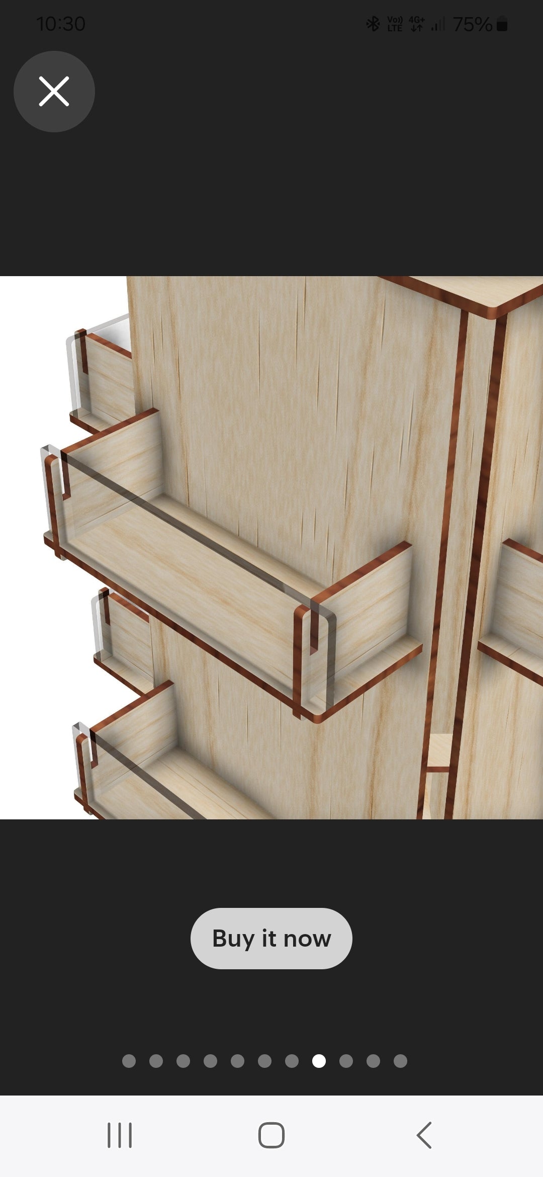 4 Sided 16 Pockets Rotating Retail Display Rack