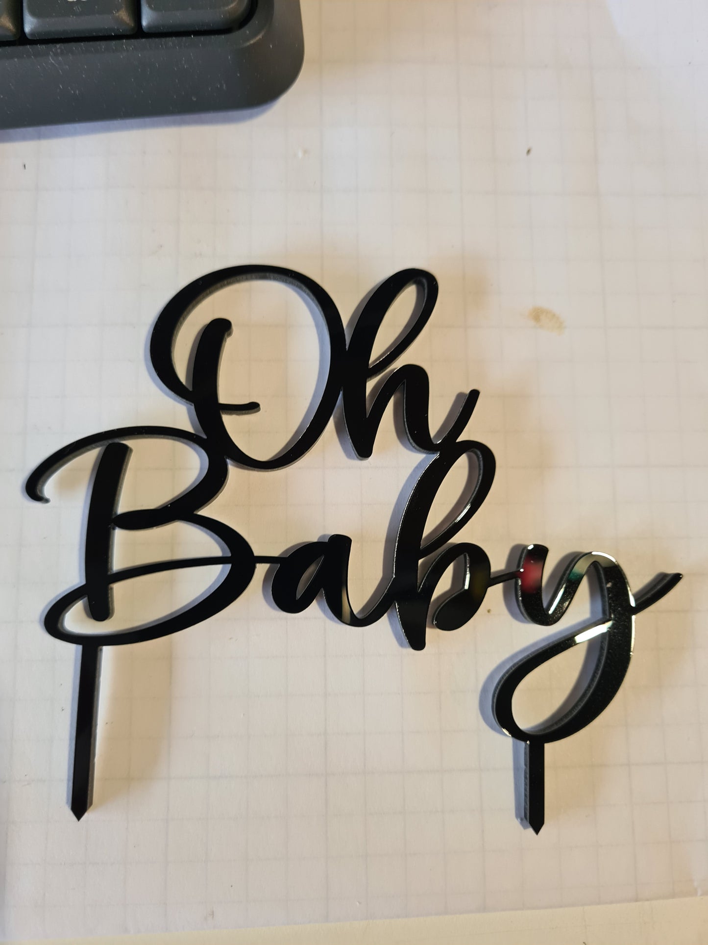 OH BABY Cake Topper