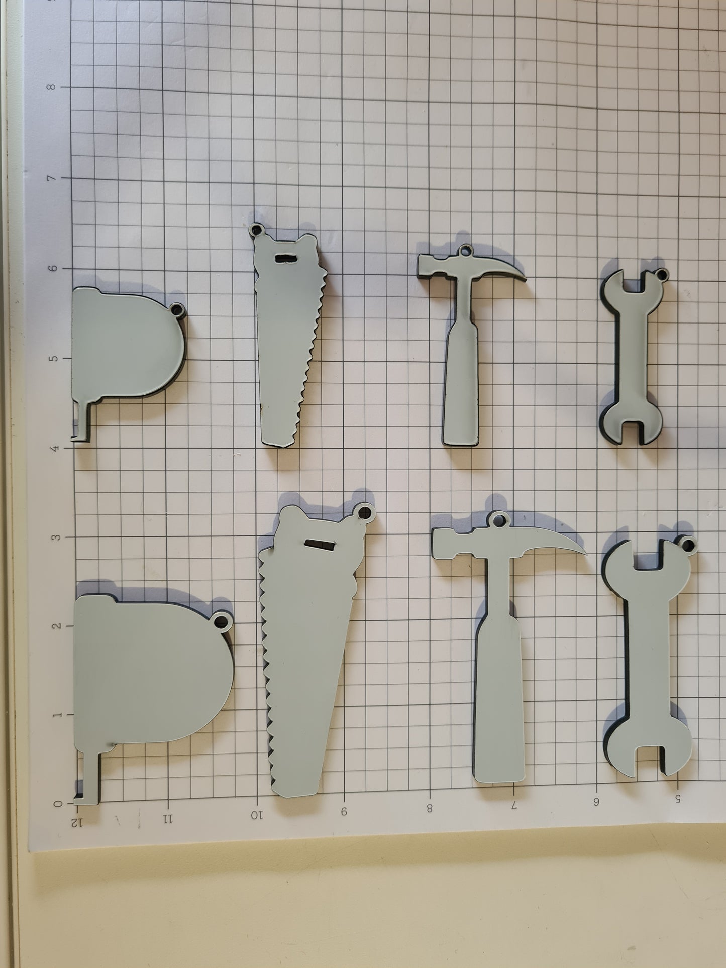 Acrylic Tool Keyrings
