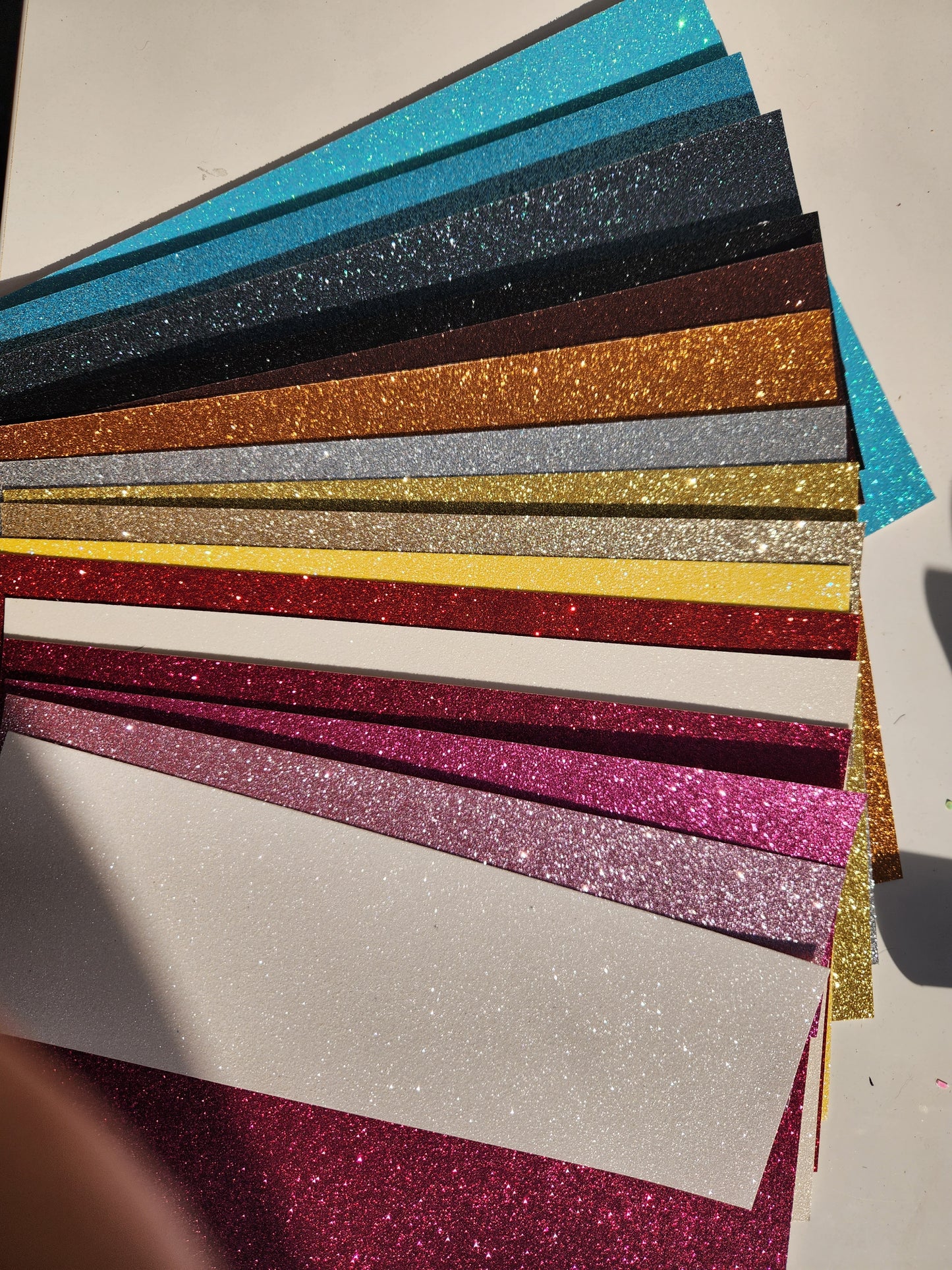 100mm x100mm Glitter Cardstock