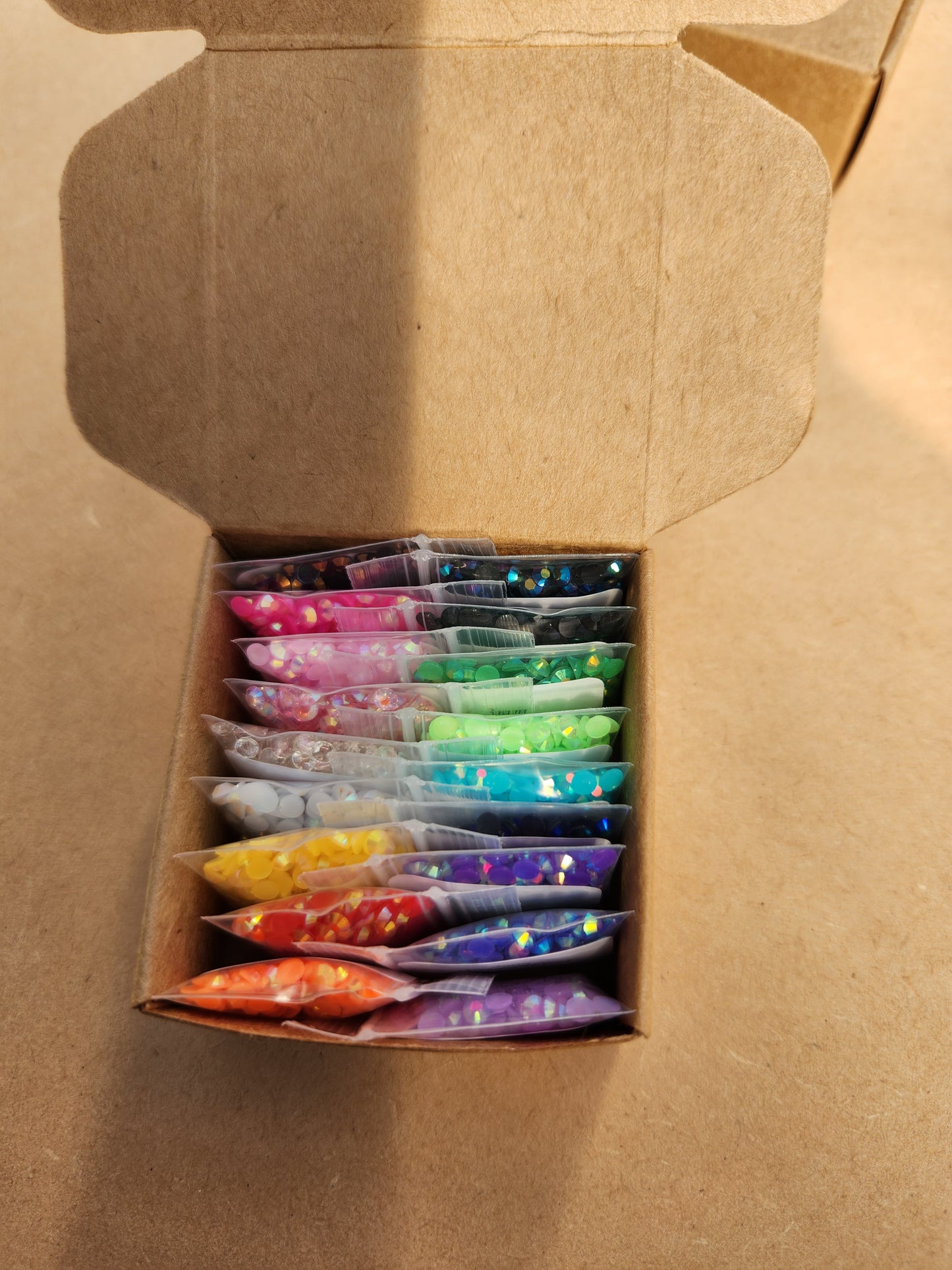 Sample Box of Rhinestones