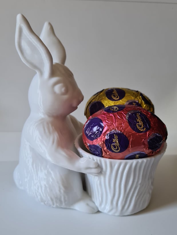 3D Printed Easter Bunny with basket