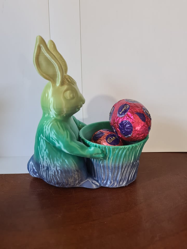 3D Printed Easter Bunny with basket