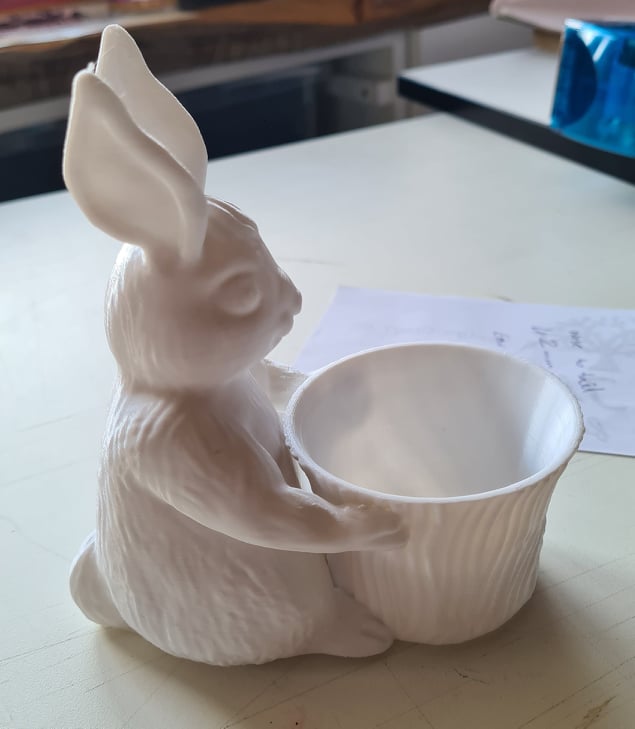 3D Printed Easter Bunny with basket