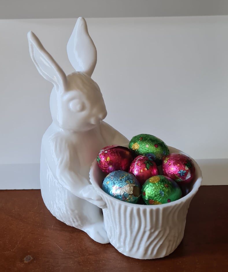 3D Printed Easter Bunny with basket
