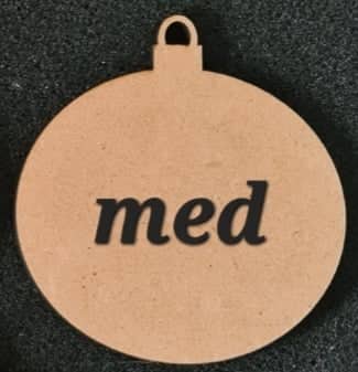 3mm MDF Baubles