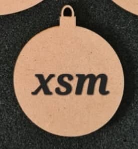 3mm MDF Baubles