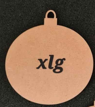 3mm MDF Baubles
