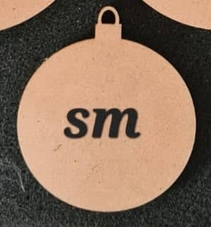 3mm MDF Baubles