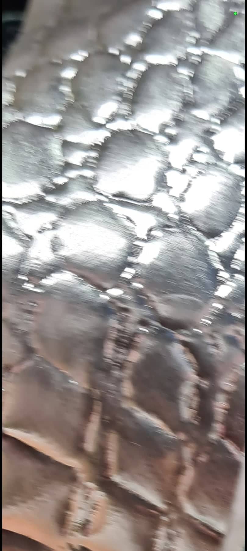 SILVER CROCDILE PATTERNED FAUX