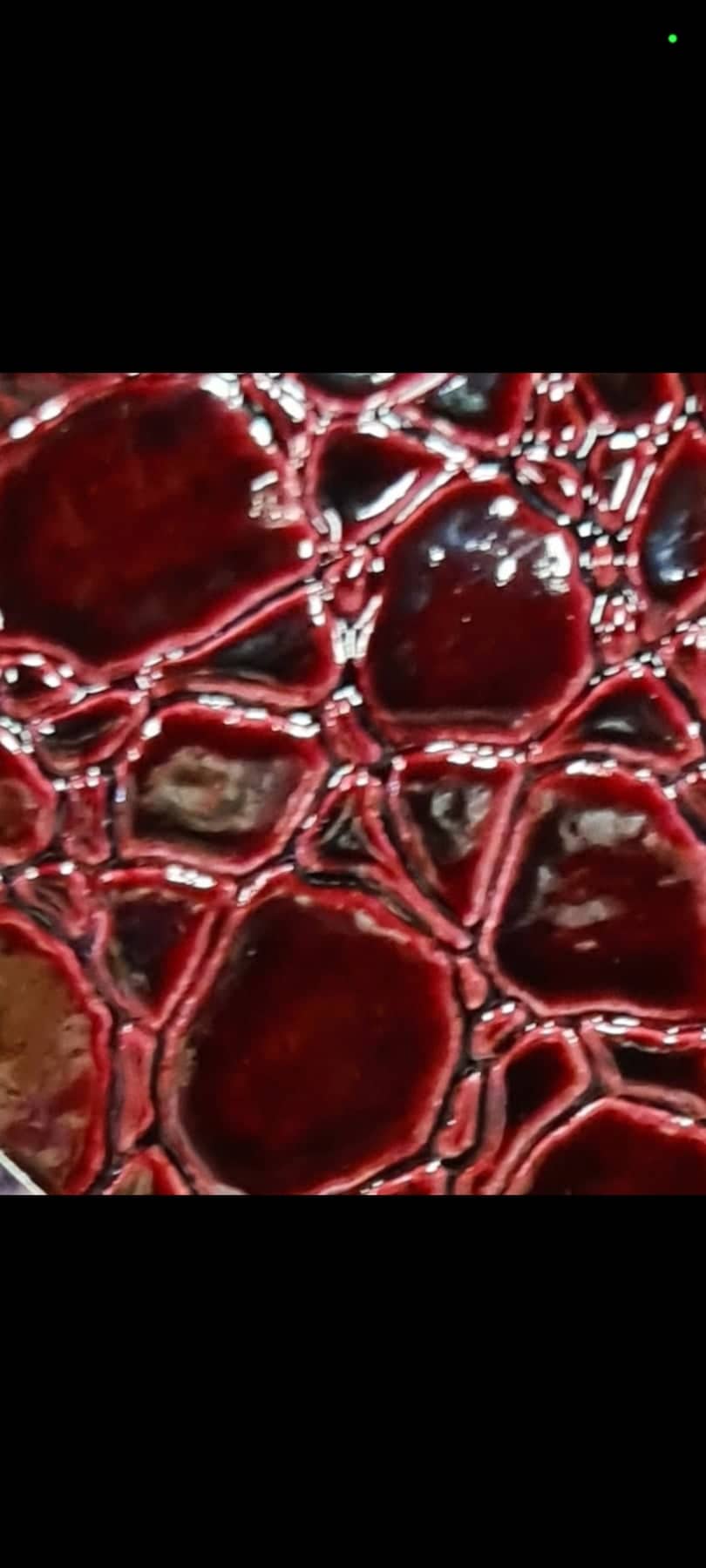 DARK RED CROCDILE PATTERNED FAUX