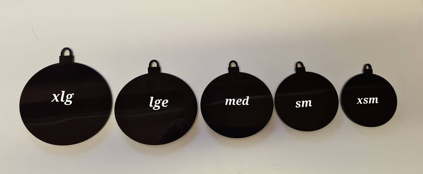 3mm Acrylic Baubles