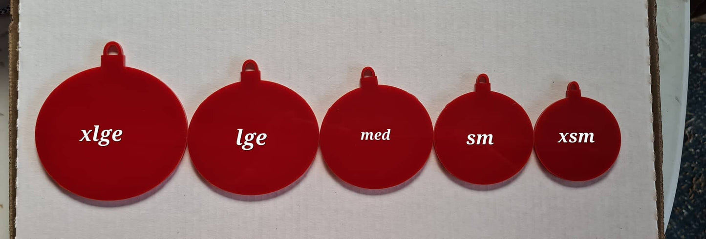 3mm Acrylic Baubles