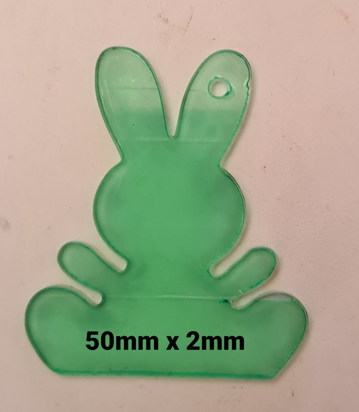 CLEAR BUNNY KEYRING