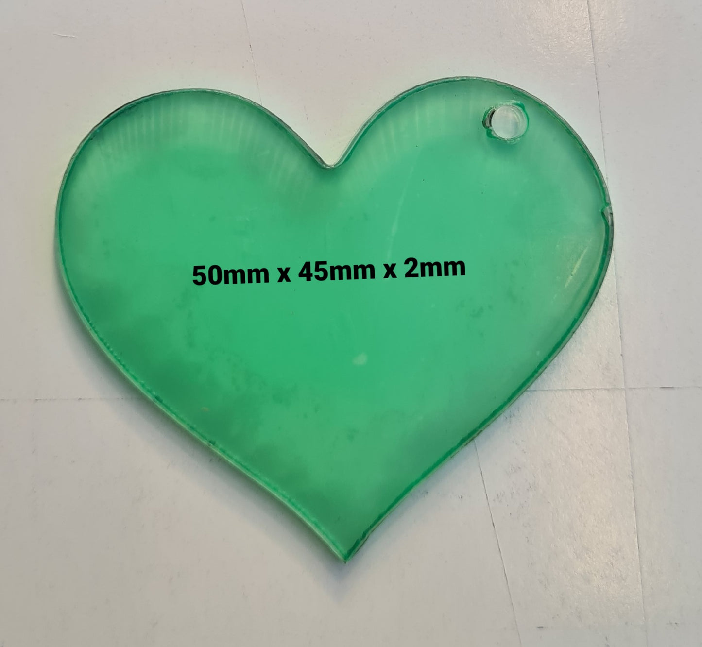 CLEAR HEART KEYRING