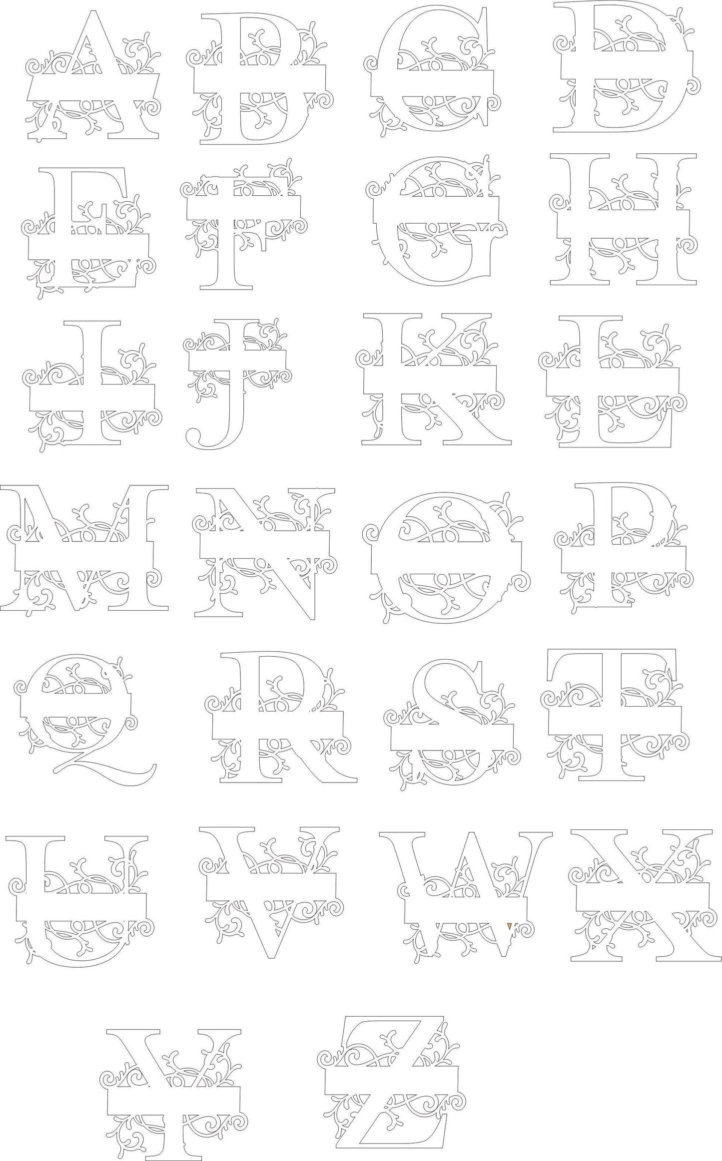 Monogram Letters
