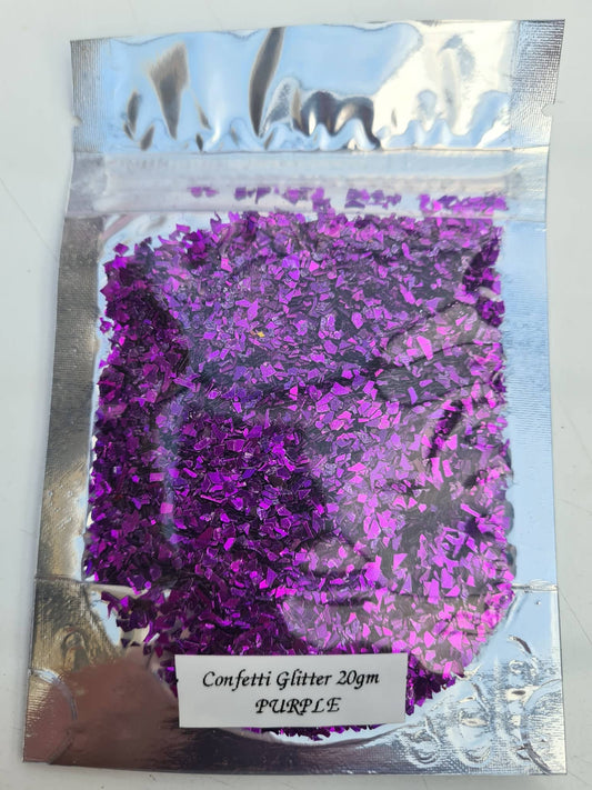 Purple Confetti Glitter