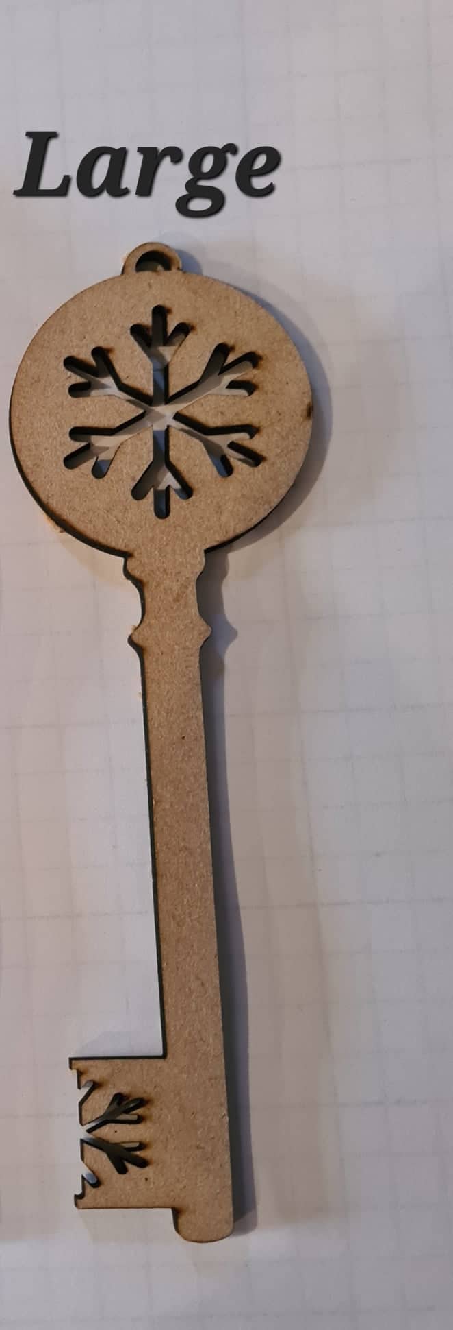 Ornament Laser Santa's Key And Tag