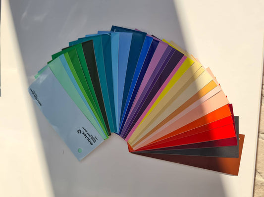 SAMPLE PACK OF NEW PERMANENT ADHESIVE VINYL COLOUR