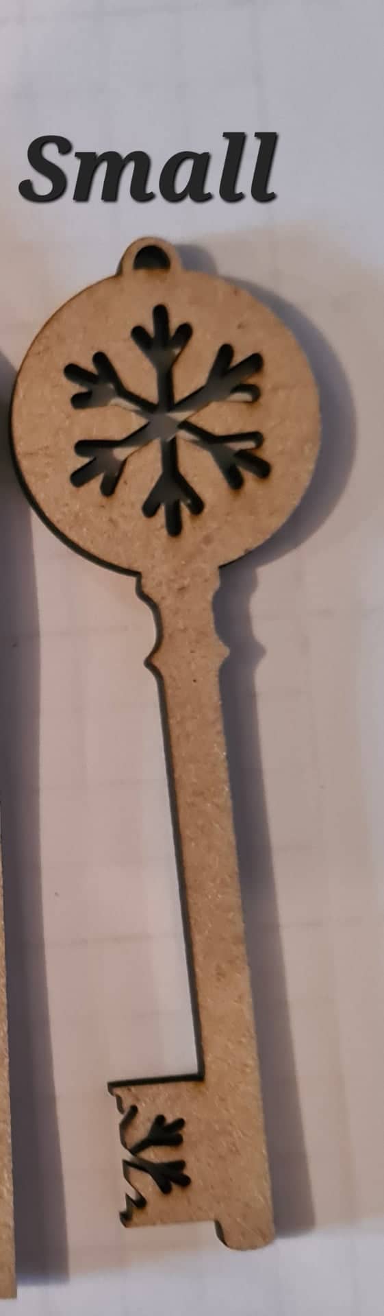 Ornament Laser Santa's Key And Tag