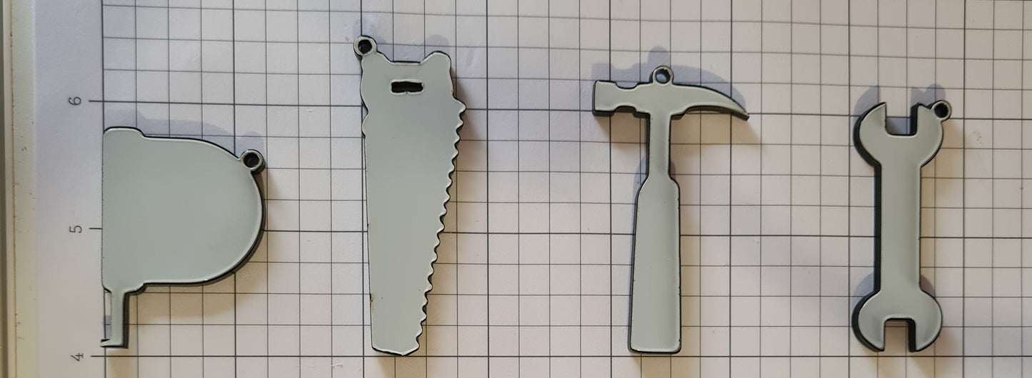Acrylic Tool Keyrings
