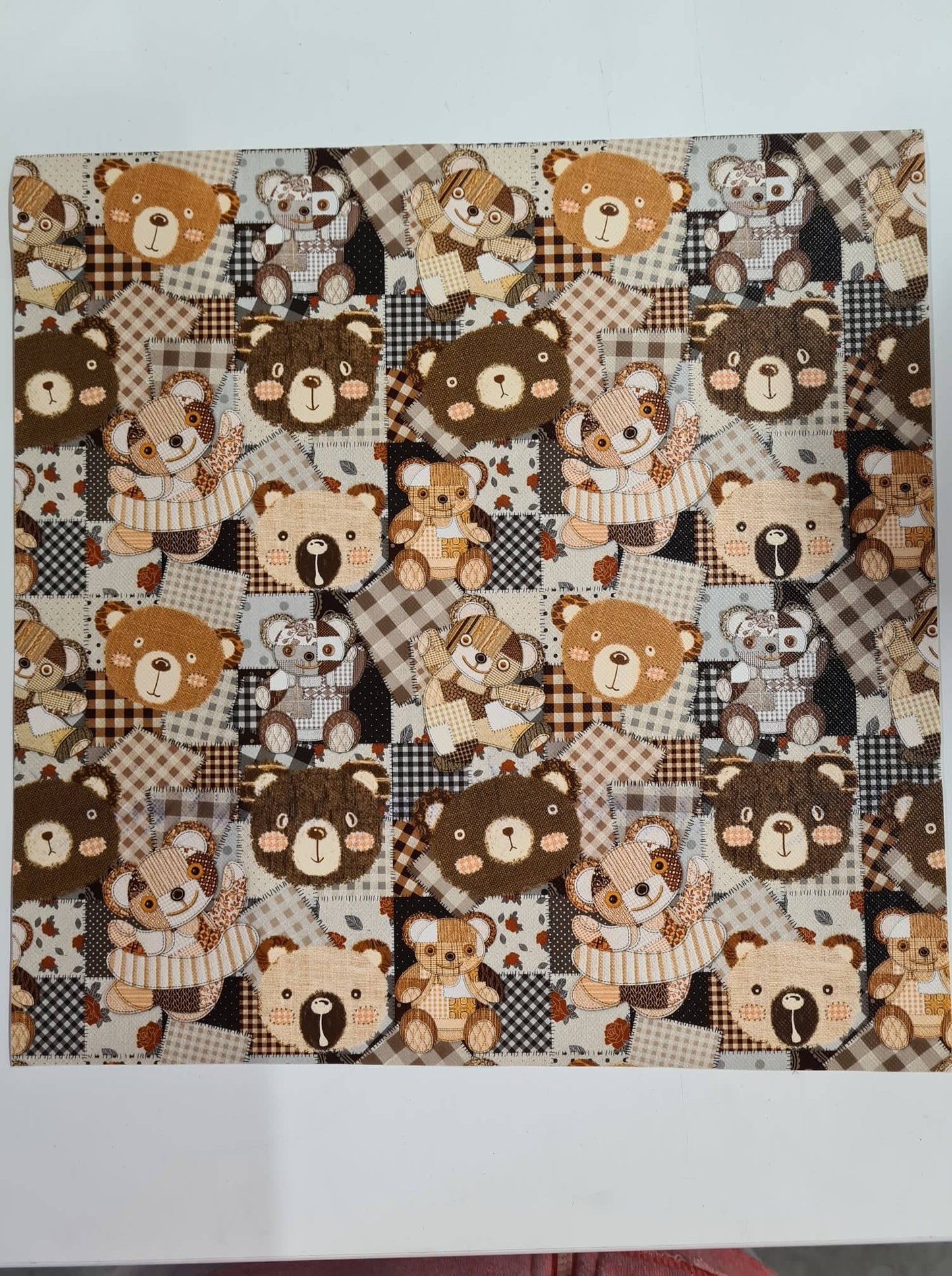 Teddy Bear Faux Leather