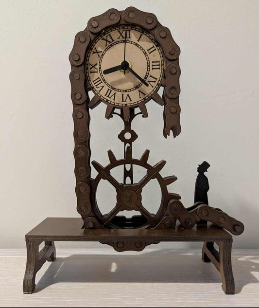 CHAIN GEAR CLOCK