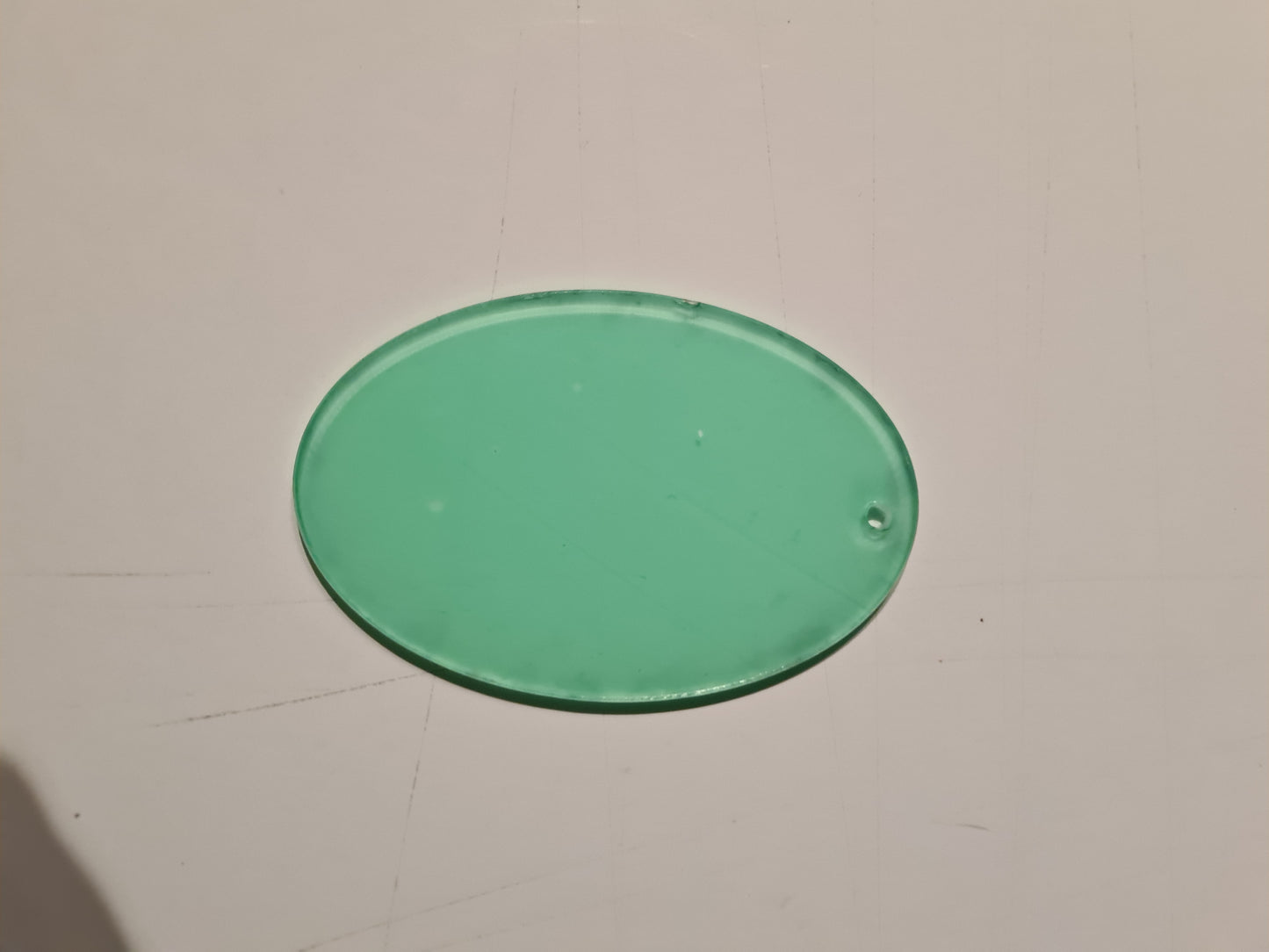 Oval Clear with hole