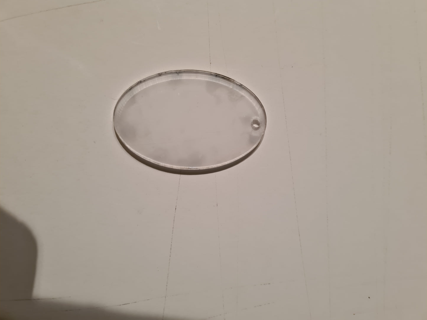 Oval Clear with hole