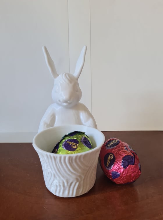 3D Printed Easter Bunny with basket