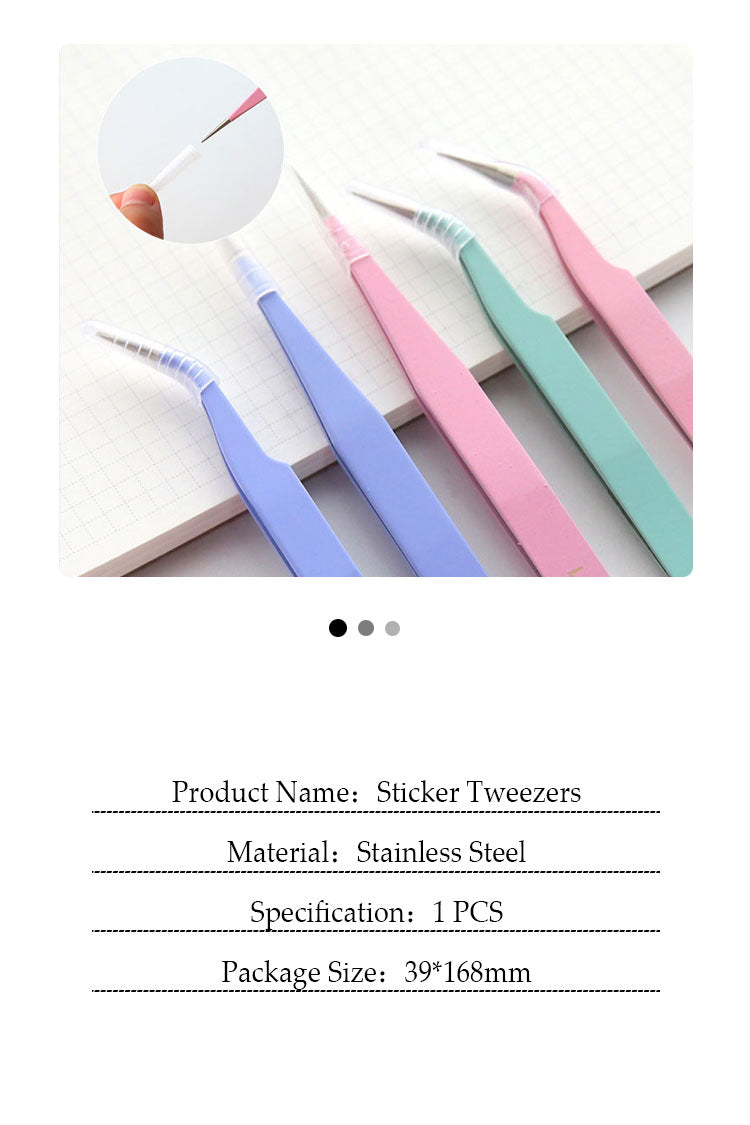 Candy Color Stainless Steel Tweezers Accessories